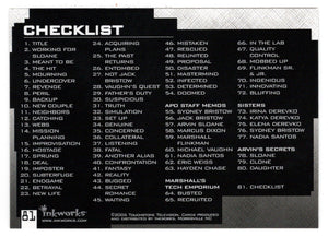 Checklist (Trading Card) Alias Season Four - 2006 Inkworks # 81 - Mint
