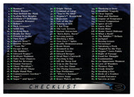 Checklist (Trading Card) - Batman Forever - 1995 Fleer Ultra # 120 - Mint