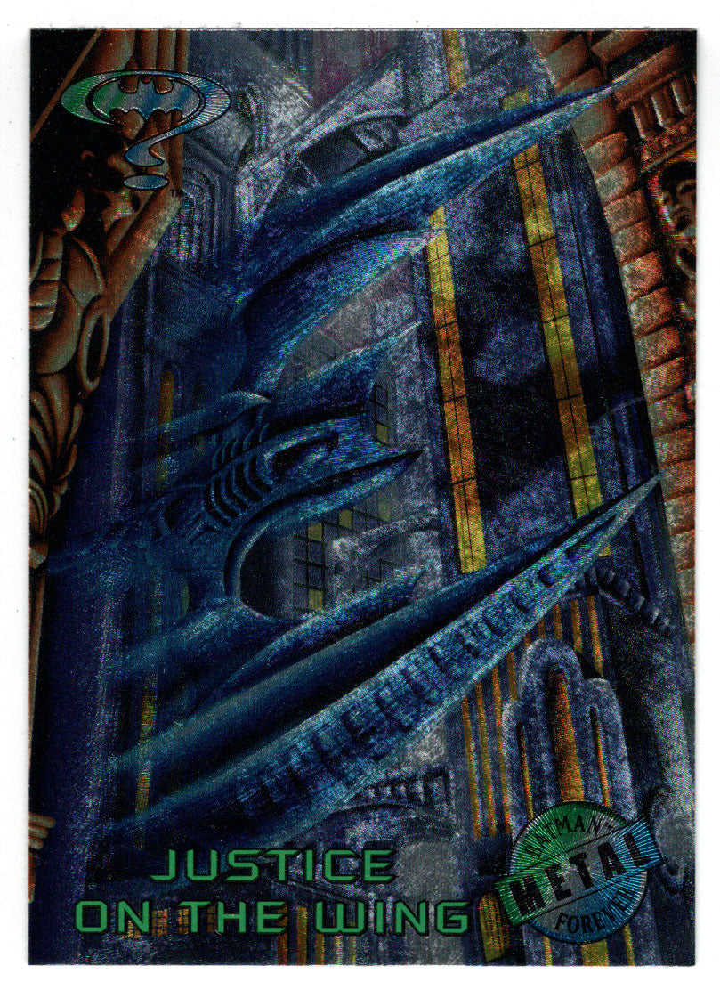 Justice on the Wing (Trading Card) - Batman Forever Metal - 1995 Fleer Ultra # 9 - Mint
