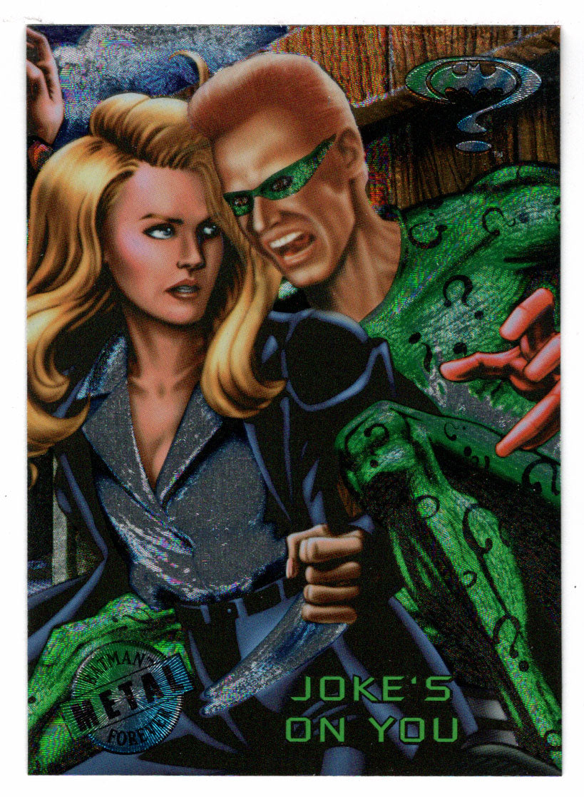 Joke's On You (Trading Card) - Batman Forever Metal - 1995 Fleer Ultra # 54 - Mint