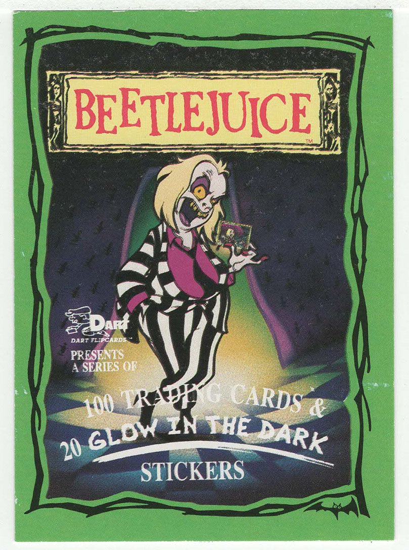 Beetlejuice Title Card - Beetlejuice - 1990 Dart Flipcards # 1 - Mint