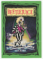 Beetlejuice Title Card - Beetlejuice - 1990 Dart Flipcards # 1 - Mint