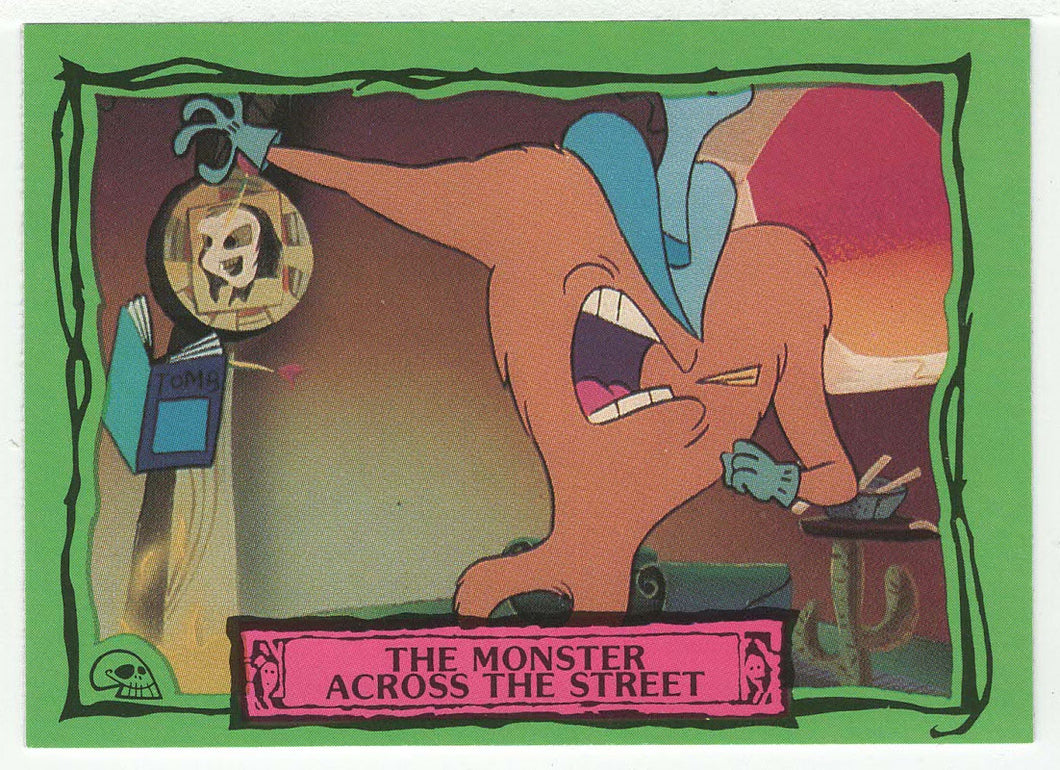 The Monster Across the Street - Beetlejuice - 1990 Dart Flipcards # 9 - Mint