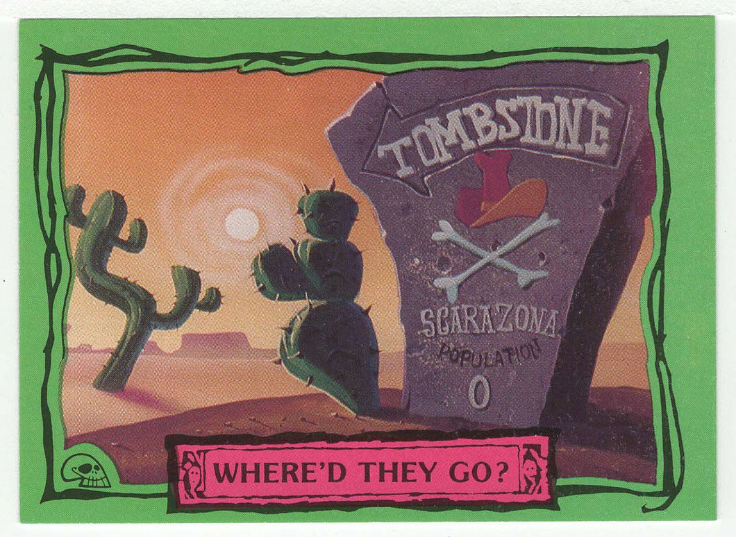 Where'd They Go? - Beetlejuice - 1990 Dart Flipcards # 20 - Mint