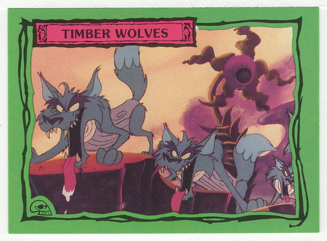 Timber Wolves - Beetlejuice - 1990 Dart Flipcards # 50 - Mint