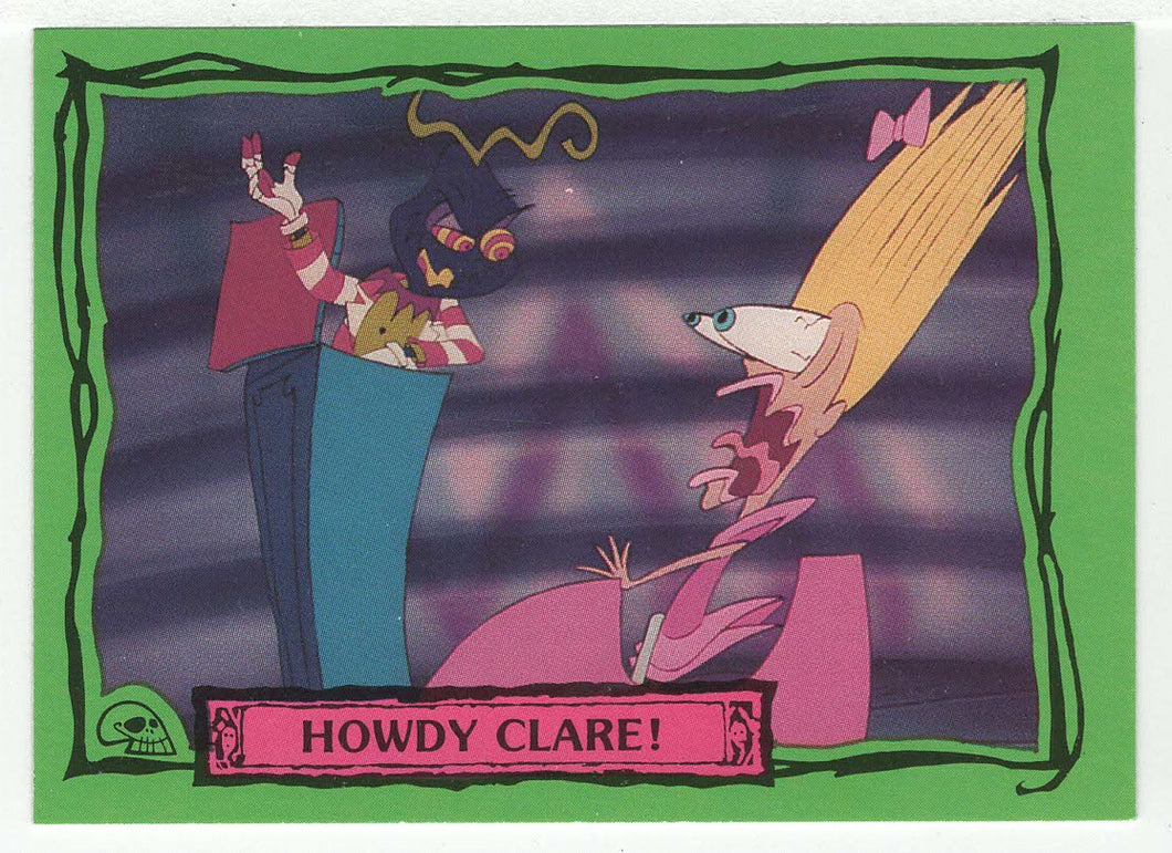 Howdy Clare! - Beetlejuice - 1990 Dart Flipcards # 59 - Mint