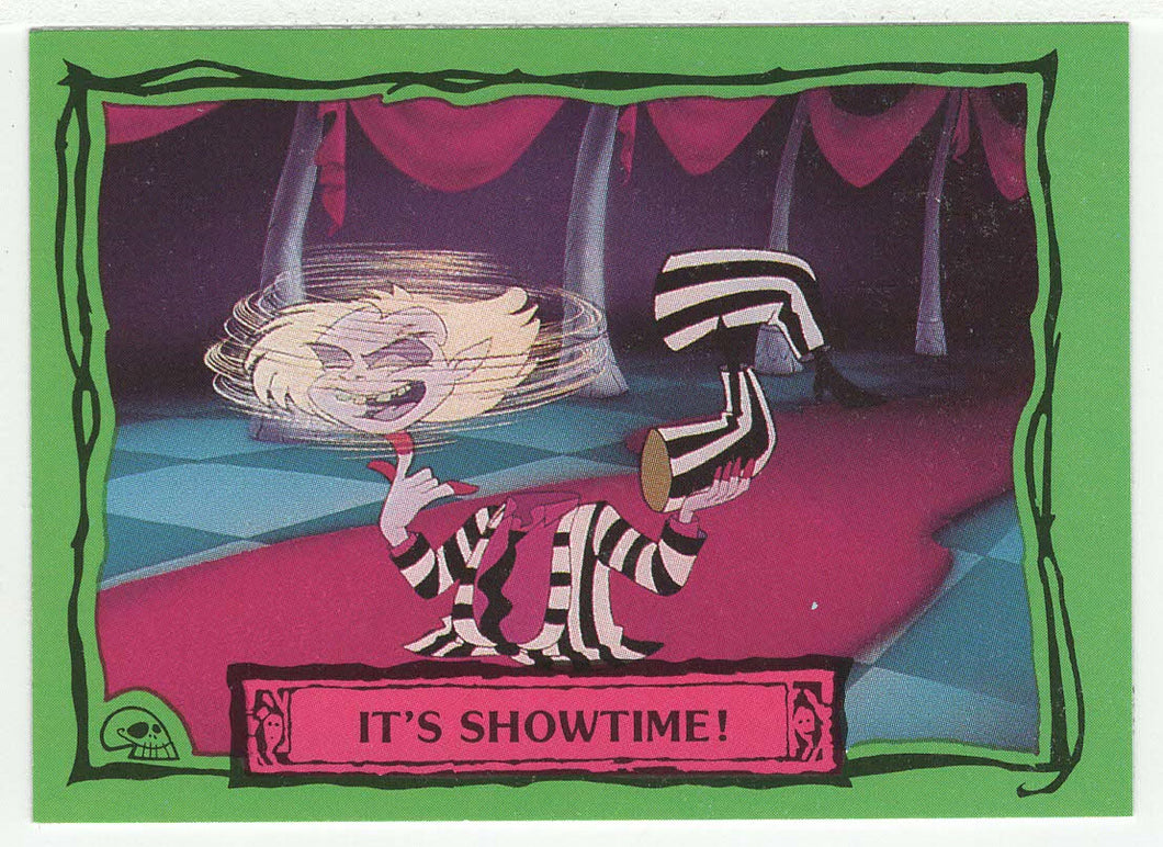 It's Showtime! - Beetlejuice - 1990 Dart Flipcards # 70 - Mint