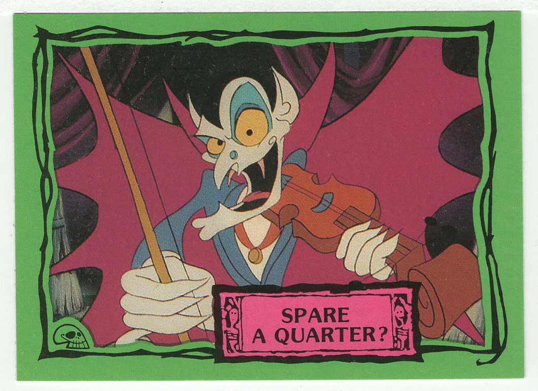 Spare a Quarter? - Beetlejuice - 1990 Dart Flipcards # 72 - Mint
