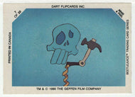 Glow-in-The-Dark Stickers 7 - Beetlejuice - 1990 Dart Flipcards # 7 - Mint