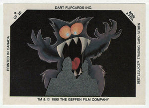 Glow-in-The-Dark Stickers 9 - Beetlejuice - 1990 Dart Flipcards # 9 - Mint