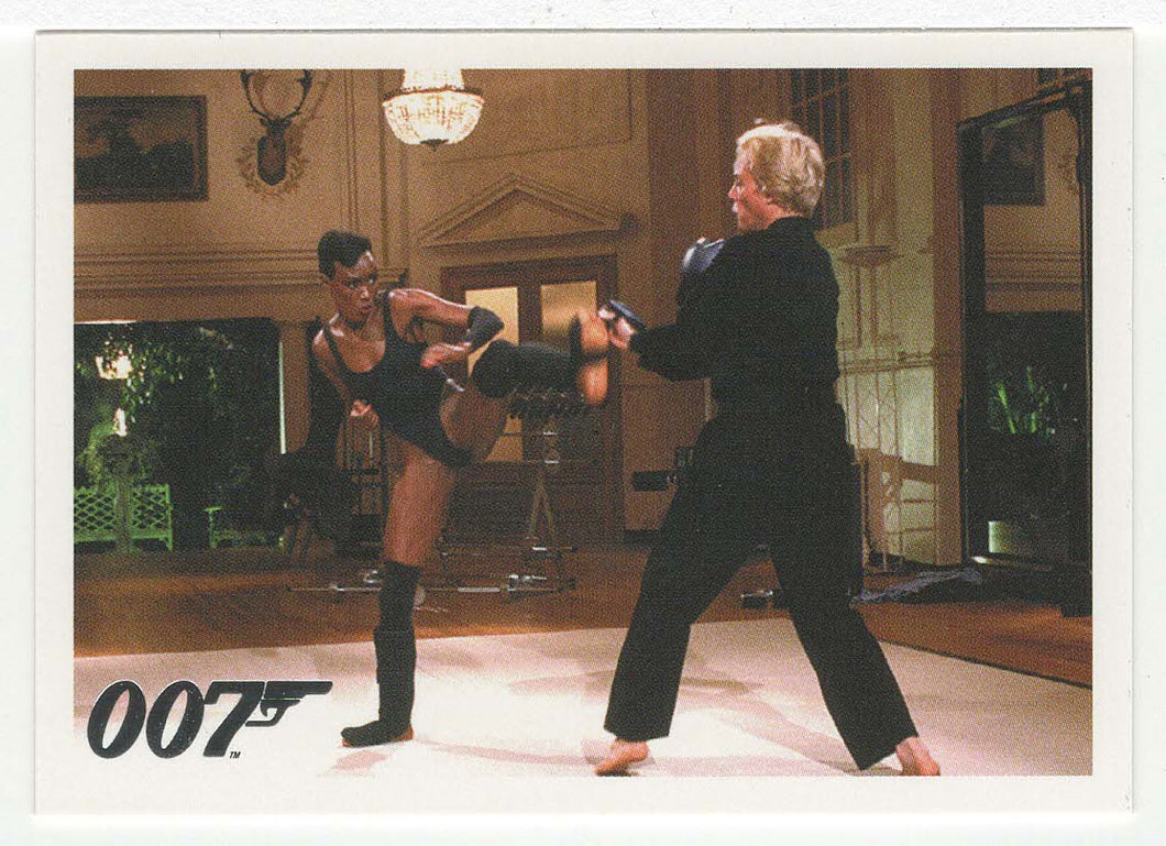 At his Estate, Max Zorin and May Day (Trading Card) James Bond - Dangerous Liaisons - 2005 Rittenhouse Archives # 79 - Mint