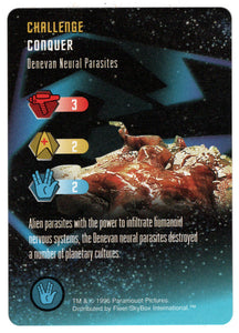 Challenge - Denevan Neural Parasites (Trading Card) - Star Trek The Card Game - 1996 Skybox - Mint