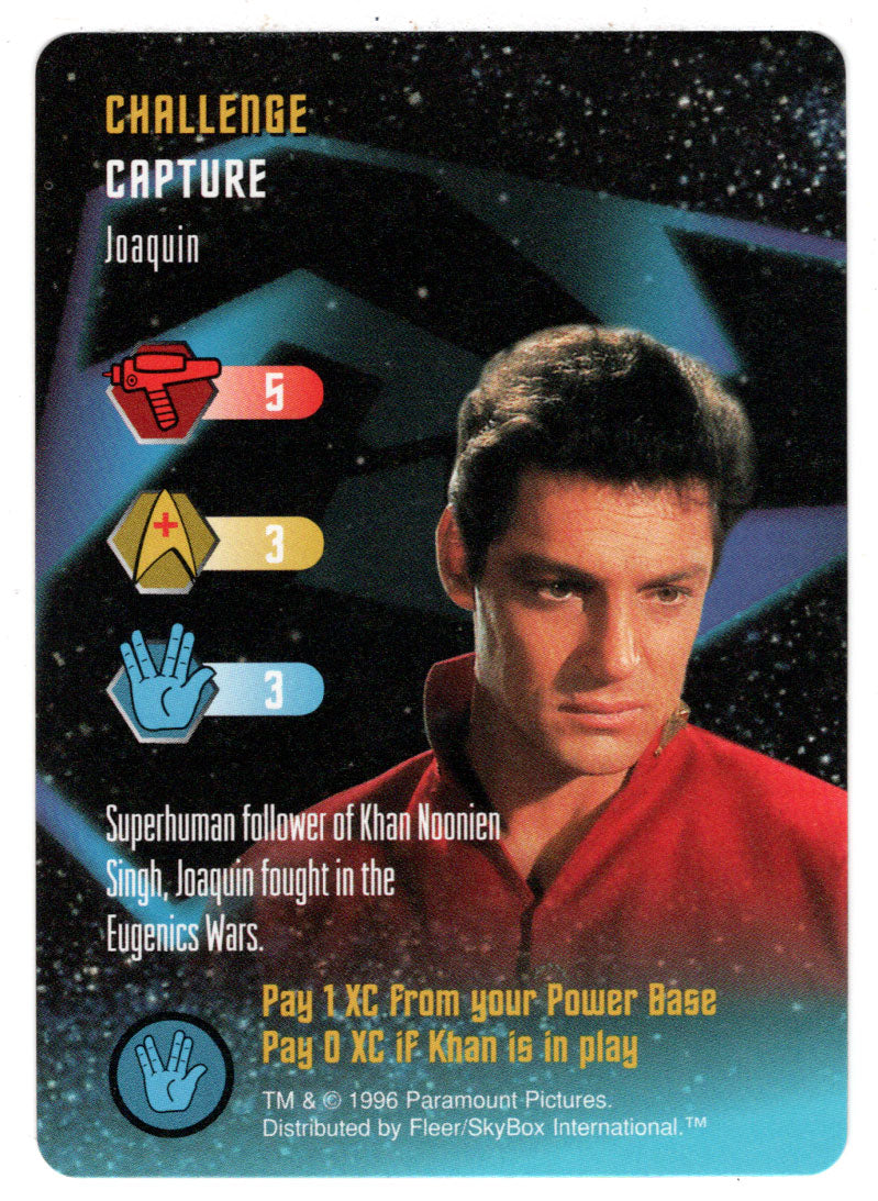 Challenge - Joaquin (Trading Card) - Star Trek The Card Game - 1996 Skybox - Mint