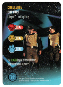 Challenge - Klingon Landing Party (Trading Card) - Star Trek The Card Game - 1996 Skybox - Mint