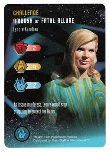 Challenge - Lenore Karidian (Trading Card) - Star Trek The Card Game - 1996 Skybox - Mint