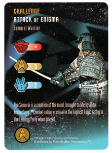 Challenge - Samurai Warrior (Trading Card) - Star Trek The Card Game - 1996 Skybox - Mint