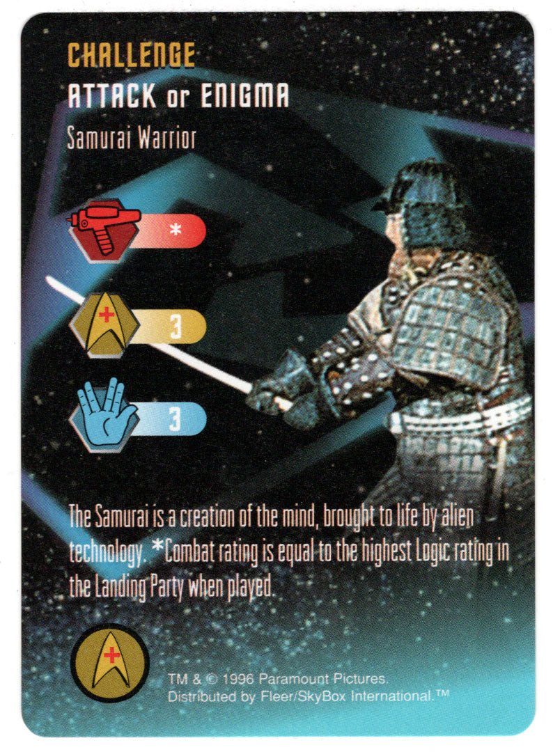 Challenge - Samurai Warrior (Trading Card) - Star Trek The Card Game - 1996 Skybox - Mint