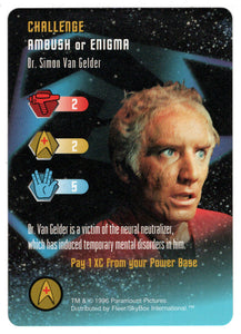 Challenge - Dr. Simon Van Gelder (Trading Card) - Star Trek The Card Game - 1996 Skybox - Mint