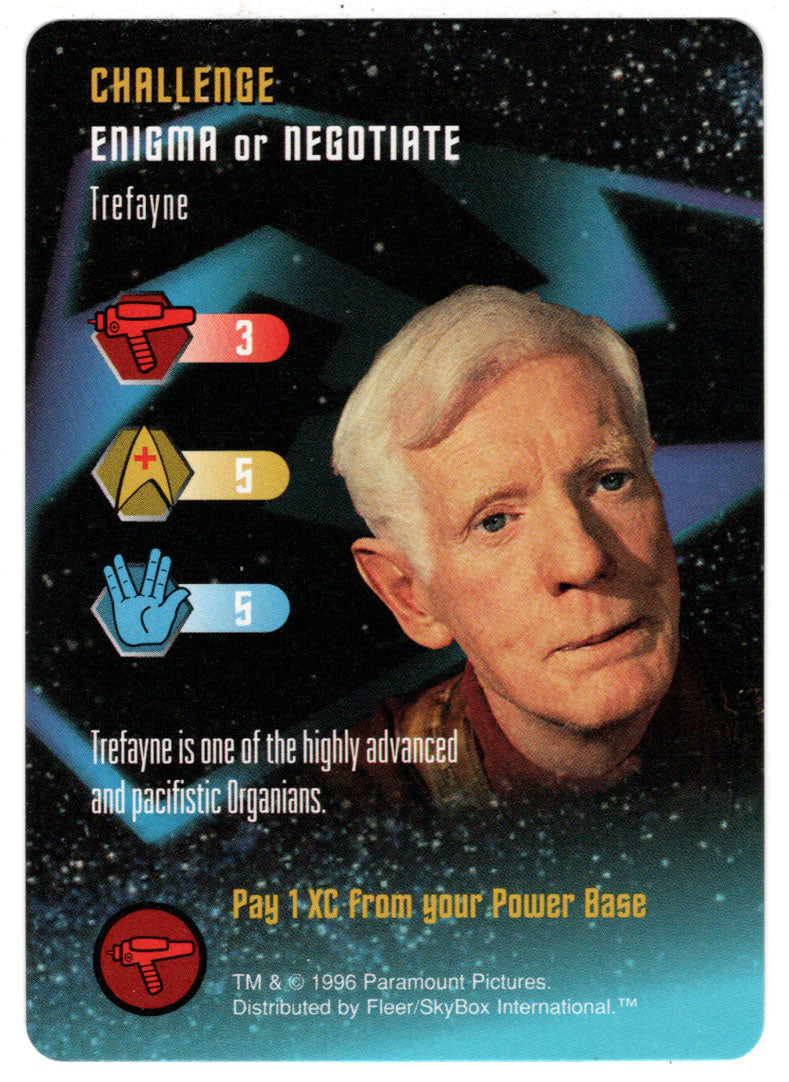 Challenge - Trefayne (Trading Card) - Star Trek The Card Game - 1996 Skybox - Mint