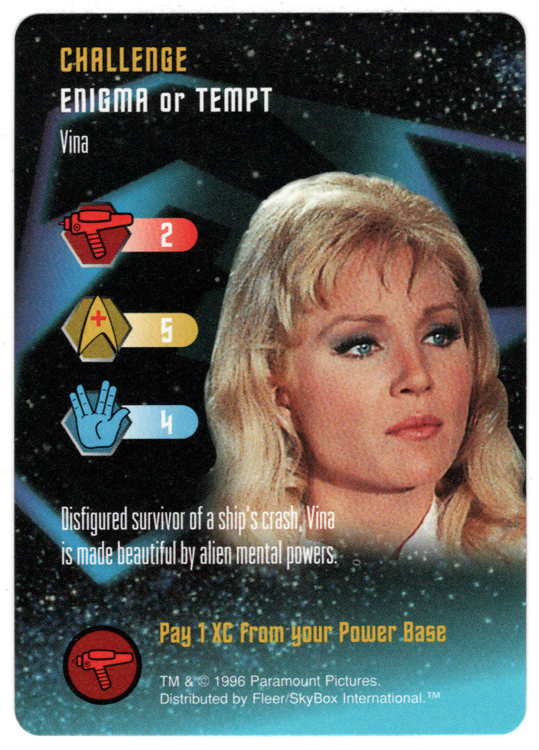 Challenge - Vina (Trading Card) - Star Trek The Card Game - 1996 Skybox - Mint