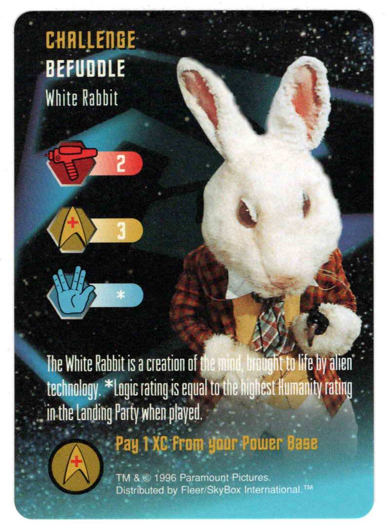Challenge - White Rabbit (Trading Card) - Star Trek The Card Game - 1996 Skybox - Mint