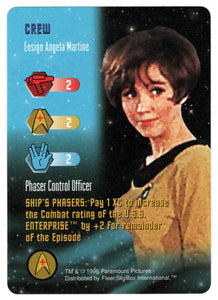 Crew - Ensign Angela Martine (Trading Card) - Star Trek The Card Game - 1996 Skybox - Mint