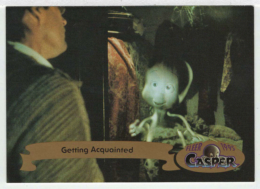 Getting Acquainted (Trading Card) Casper The Friendly Ghost - 1995 Fleer # 24 - Mint