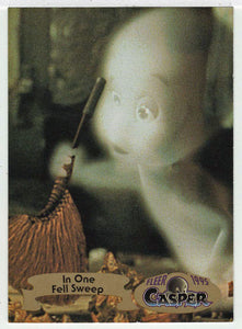 In One Fell Sweep (Trading Card) Casper The Friendly Ghost - 1995 Fleer # 50 - Mint