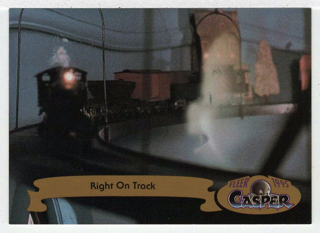 Right On Track (Trading Card) Casper The Friendly Ghost - 1995 Fleer # 78 - Mint