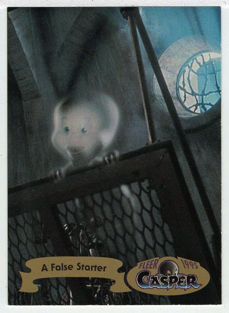 A False Starter (Trading Card) Casper The Friendly Ghost - 1995 Fleer # 89 - Mint