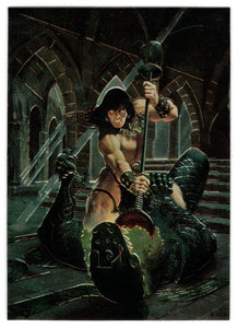 Savage Sword # 173 - Artist: Nick Jainschigg (Trading Card) - Conan III All Chromium - 1995 Comic Images # 4 - Mint