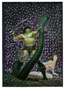 Savage Sword # 178 - Artist: Joe Chiodo (Trading Card) - Conan III All Chromium - 1995 Comic Images # 9 - Mint