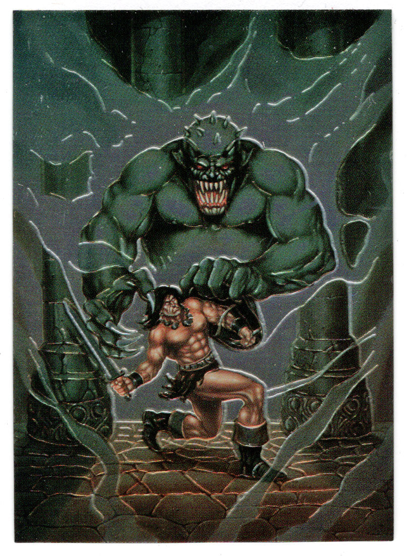 Savage Sword # 185 - Artist: Ovi Hondru (Trading Card) - Conan III All Chromium - 1995 Comic Images # 14 - Mint