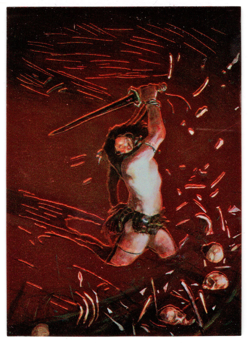 Savage Sword # 208 - Artist: George Pratt (Trading Card) - Conan III All Chromium - 1995 Comic Images # 36 - Mint