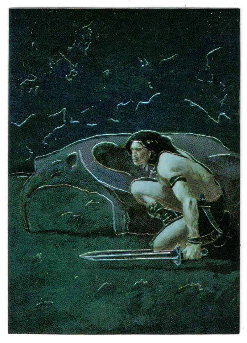 Savage Sword # 211 - Artist: George Pratt (Trading Card) - Conan III All Chromium - 1995 Comic Images # 39 - Mint