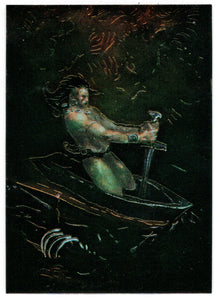 Savage Sword # 221 - Artist: George Pratt (Trading Card) - Conan III All Chromium - 1995 Comic Images # 47 - Mint