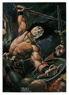 Savage Sword # 222 - Artist: Fred Harper (Trading Card) - Conan III All Chromium - 1995 Comic Images # 48 - Mint