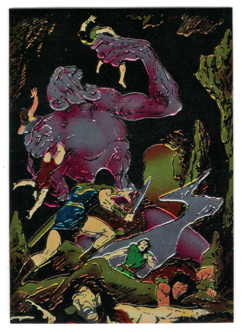 The Giant Hungers - Artist: John Buscema (Trading Card) - Conan III All Chromium - 1995 Comic Images # 80 - Mint