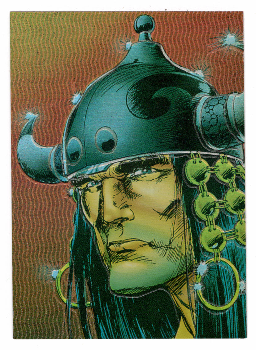 Horned Helmet - MagnaChrome (Trading Card) - Conan III All Chromium - 1995 Comic Images # M5 - Mint