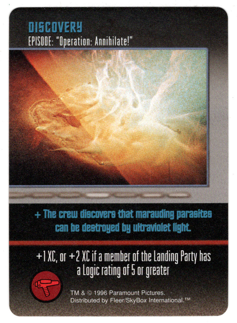 Discovery - Operation: Annihilate (Trading Card) - Star Trek The Card Game - 1996 Skybox - Mint