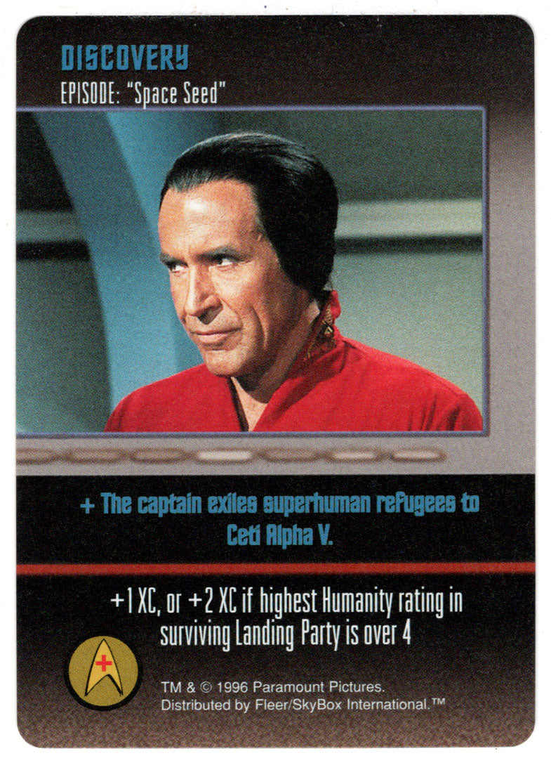 Discovery - Space Seed (Trading Card) - Star Trek The Card Game - 1996 Skybox - Mint