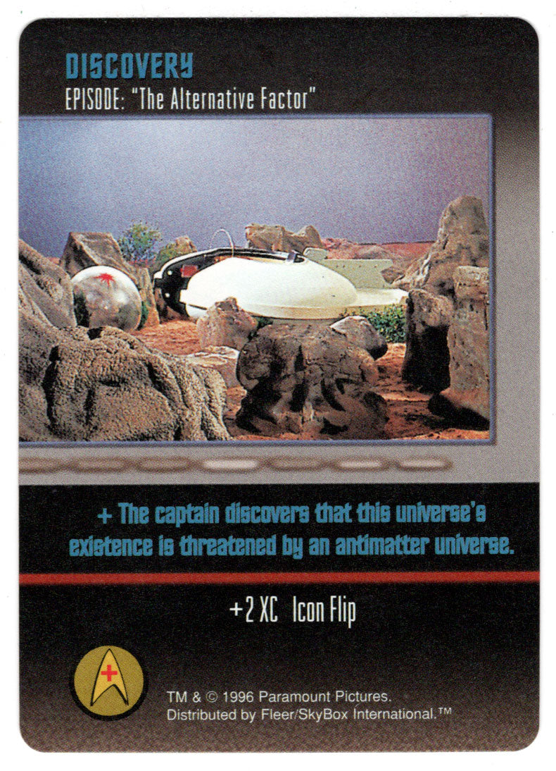 Discovery - The Alternative Factor (Trading Card) - Star Trek The Card Game - 1996 Skybox - Mint