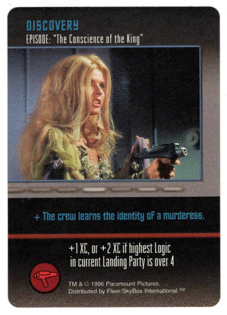 Discovery - The Conscience of The King (Trading Card) - Star Trek The Card Game - 1996 Skybox - Mint