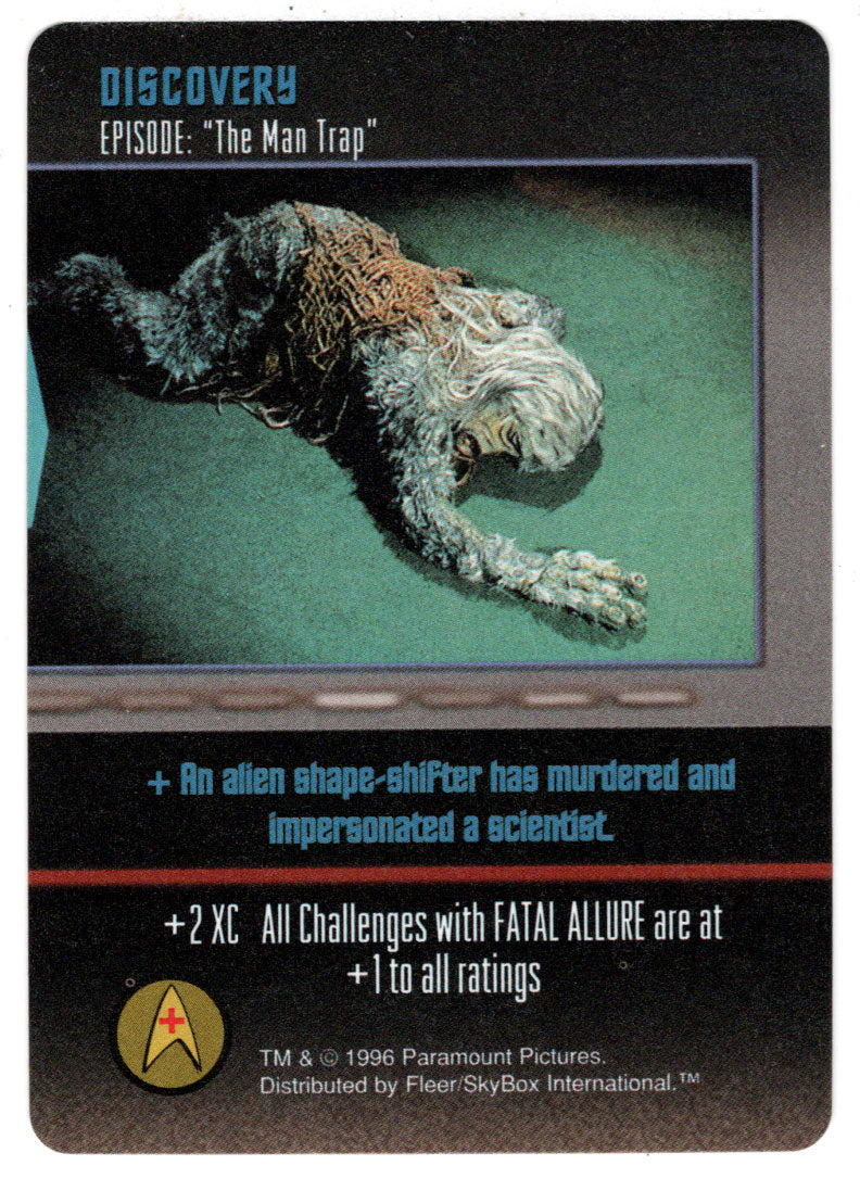 Discovery - The Man Trap (Trading Card) - Star Trek The Card Game - 1996 Skybox - Mint