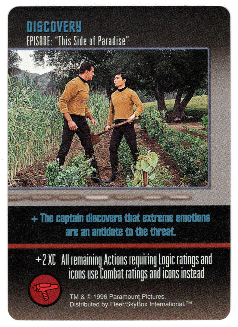 Discovery - This Side of Paradise (Trading Card) - Star Trek The Card Game - 1996 Skybox - Mint