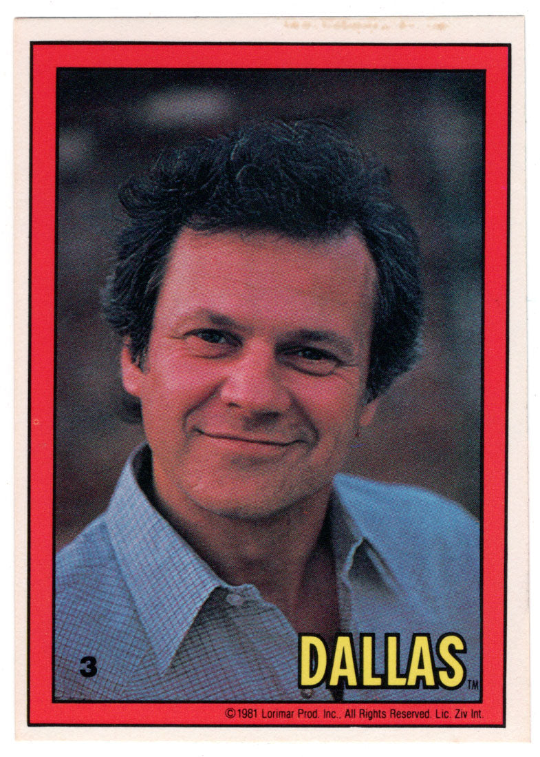 Cliff Barnes Portrait - Dallas (Trading Card) # 3 - 1981 Donruss - Mint