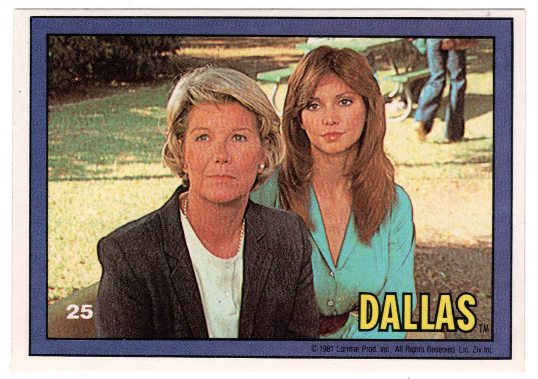 Miss Ellie & Pam - Dallas (Trading Card) # 25 - 1981 Donruss - Mint