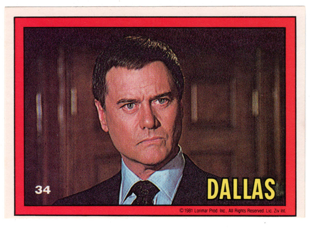 J.R. Scowls - Dallas (Trading Card) # 34 - 1981 Donruss - Mint