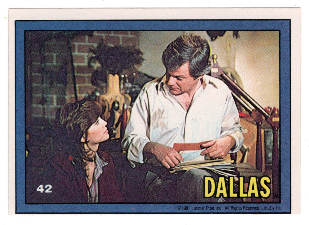 Pam & Cliff - Dallas (Trading Card) # 42 - 1981 Donruss - Mint