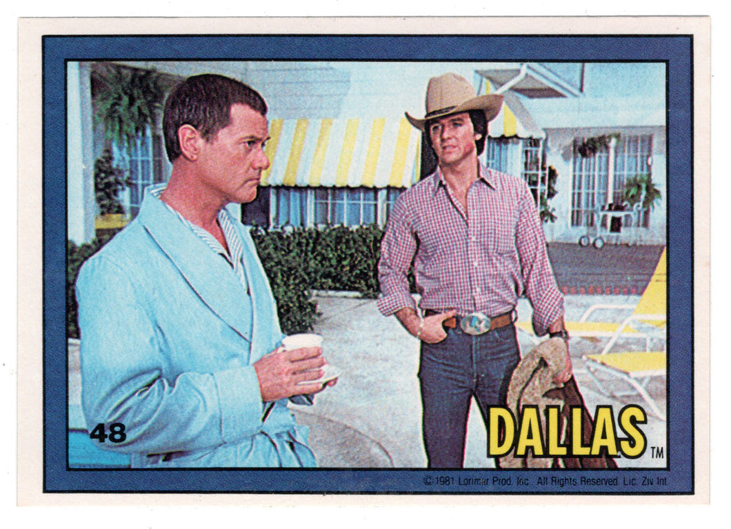 J.R. & Bobby - Dallas (Trading Card) # 48 - 1981 Donruss - Mint